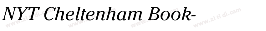 NYT Cheltenham Book字体转换